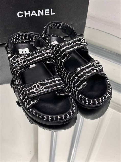 chanel sandalet kadın|vestiaire Chanel sandals.